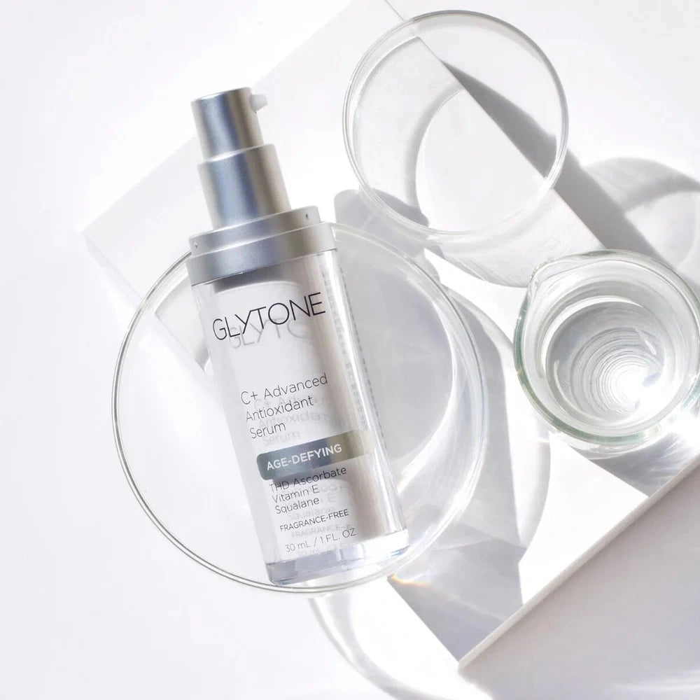 Glytone Age-Defying C+ Advanced Antioxidant Serum on clean white